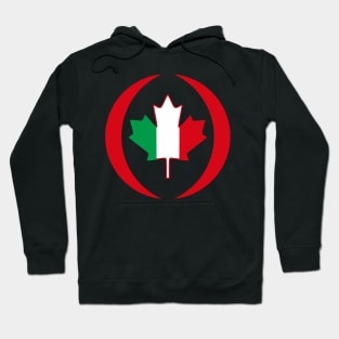 Italian Canadian Multinational Patriot Flag Series Hoodie